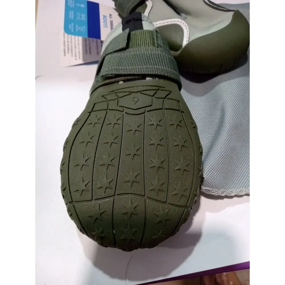 *NEW* ALL TERRAIN Dog Booties Boots Waterproof Carry Bag Size 9 0752